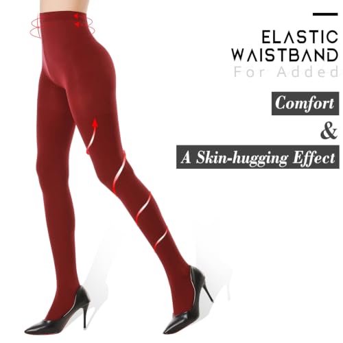 Image of YAGAXI Opaque Control Top Pantyhose for Women High Waist 70D Women's Tights