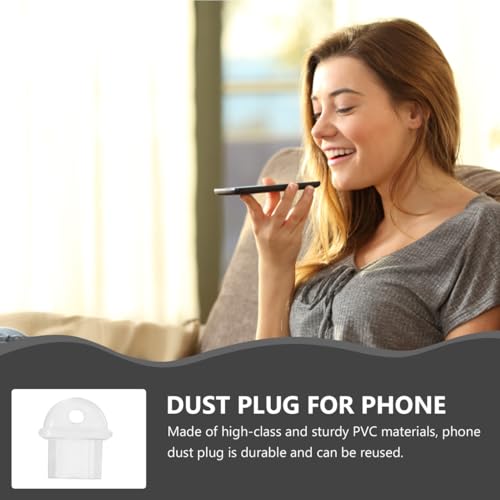 20 conectores de puerto de carga micro USB y tapones antipolvo de silicona para móviles Android 7