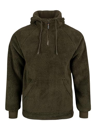Sweat à capuche en polaire Sherpa SPEERO vert olive foncé