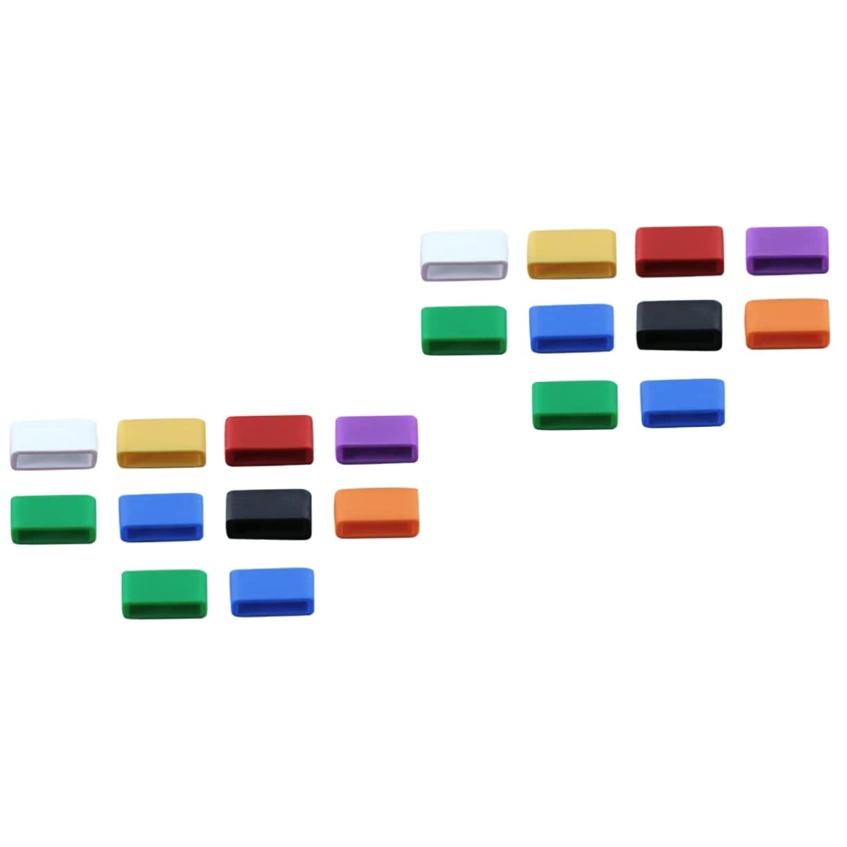Anillos móviles jojofuny de resina negra para pulseras y conectores de sujeción 10 unidades 8