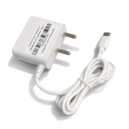 Image of Trueview 5V 1A Power Adapter for CCTV Camera | BIS Certified | 2.1mm DC Pin | 1 Meter Cable | AC to DC Adapter | White