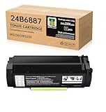 24B6887 High Yield Toner Cartridge with Chip - Compatible with Lexmark 24B6887 Toner for M3250 XM3250 Series Printers [Black, 21,000 Pages]