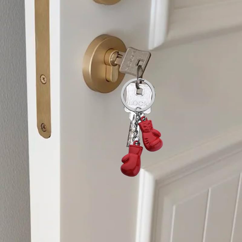 Boxer Glove Keychain for Men Boxing Lovers Boxing Coach Leader Mini Boxing Glove Keychain for Car Keys Keychain