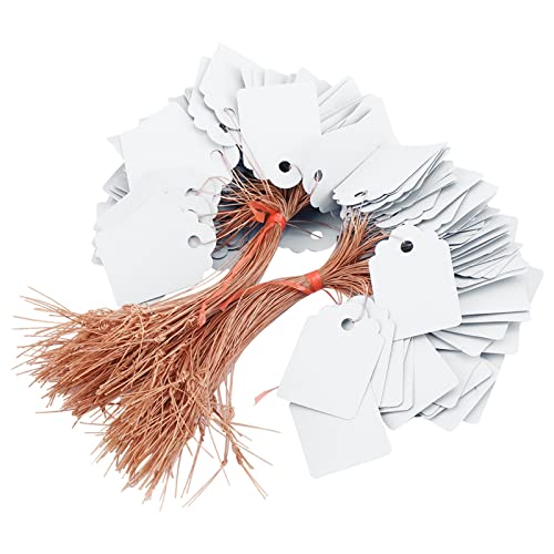 200 Stücke Pflanzenetiketten PVC Hängen Blumensamen Namensschild Label Marker Zeichen Outdoor Home Yard Pflanzenidentifikation(White)