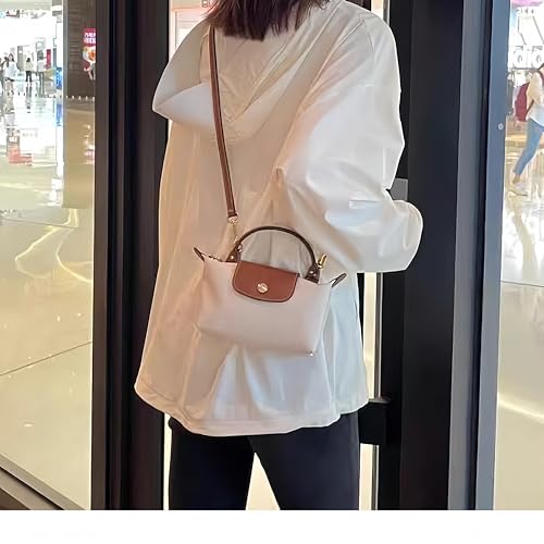 Image of Leather Purse Straps Replacement Crossbody Adjustable Shoulder Strap, Purse Accessories Bag Strap for Mini Tote Bags (Brown)