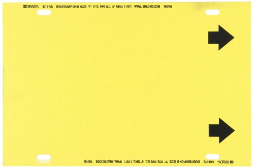Brady 4010-F marquage tuyauterie vierge jaune Style F lot de 20 pièces