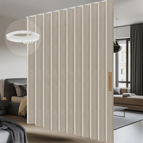 100% Blackout Room Divider Curtains Screen Partitions, Blackout Sound Reducing Divider Room Panel...