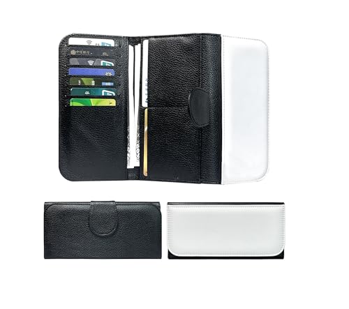 5 Pack Sublimation Blank Trifold Wallet PU Leather Coin Purse 7 Card Slots, 2 Slip Pockets - Minimalist Design, Slim Wallet DIY Heat Transfer Print for Women Men 6