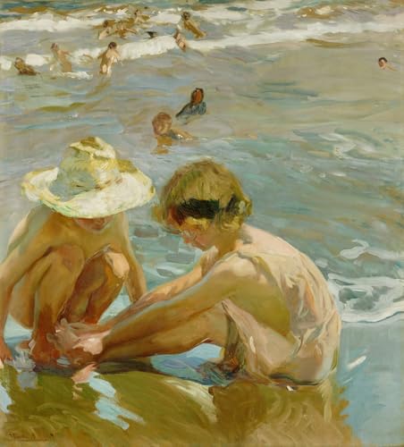 Cuadro de Sorolla El pie herido de 60x90cm para pared vacía