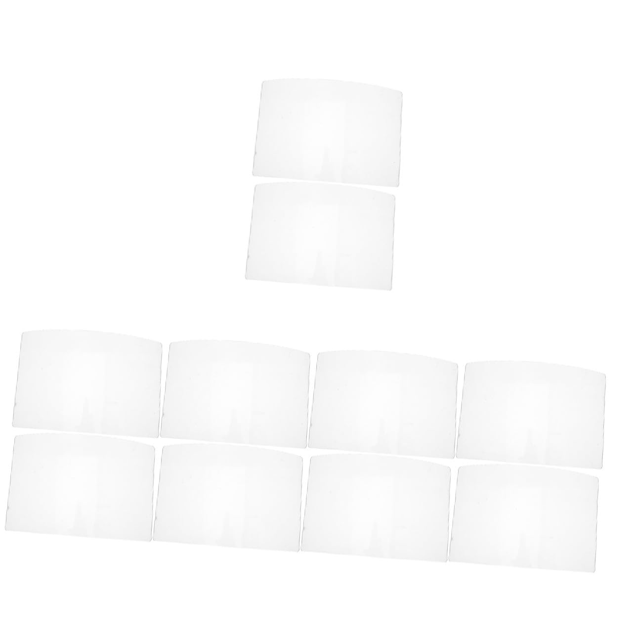Ciieeo 10 Piezas Lentes Protectores para de Arenado Escudo Antipolvo Versátil para Trabajo Industrial Lente de Vidrio Orgánico Resistente para Protección Facial Granallado y Lijado