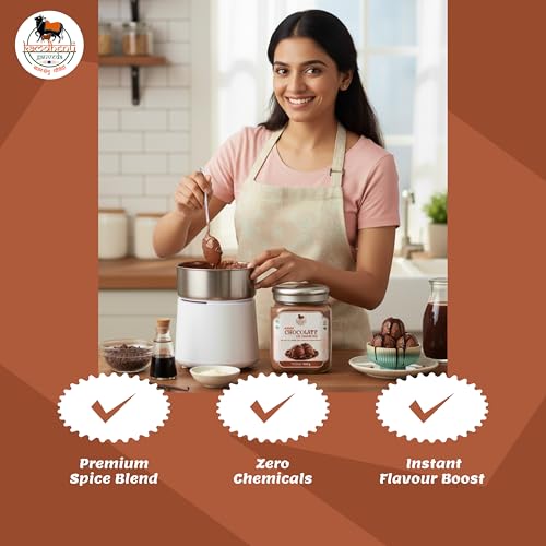 Image of Kamdhenu Gauveda Chocolate Ice Cream Mix Powder 150g - Instant Homemade Chocolate Ice Cream Premix | No Machine Needed | Eggless & 100% Vegetarian | Makes 500ml+ Soft Serve, Milkshake & Frozen Treat
