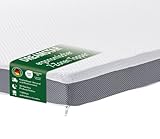 DREAMSTAR Komfort Topper 90x200 cm 7-Zonen | Visco Matratzentopper atmungsaktiv, rutschfest & waschbar | H 2 & H 3 (H2/H3) | Öko-TEX® | 7 cm hoch | 90 x 200cm
