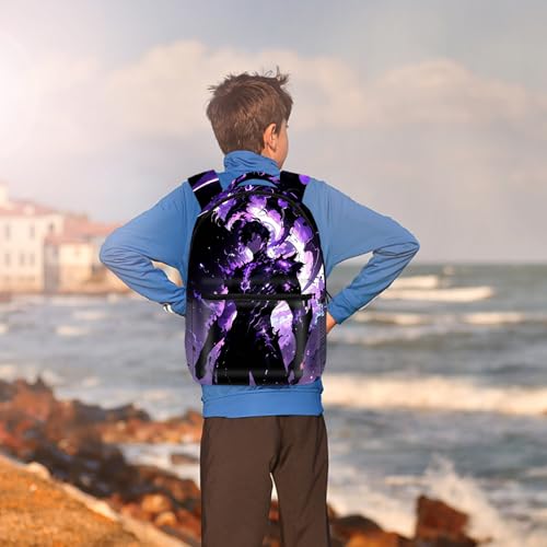 Sac à dos d'écolier Solo Leveling pour le collège et les sorties