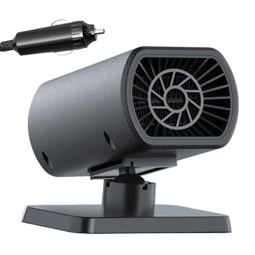 Genérico Calentador De 12V,Desempañador con Ventilador,Calentador de Coche 2 en 1 con Soporte de Succión - para Camión Autocaravana Ventana Invierno Verano