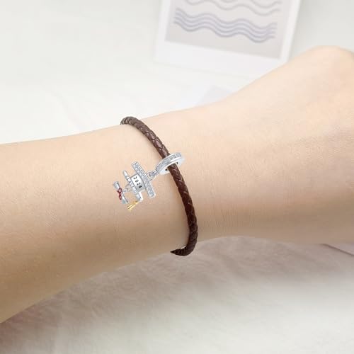 Graduation 2023 Girl Gift Charm Graduate Bachelor's Hat Scroll Bead for Pandora Bracelet4