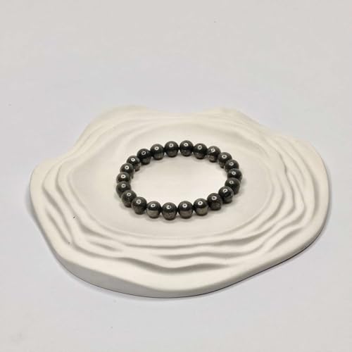 GiftGoodies Pyrite Bracelet for Women Men's Gifts - Protection Healing Crystal Bracelet - 8mm Gemstone Beaded Adjustable3