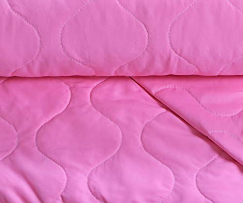 Image of HUESLAND by Ahmedabad Cotton Ultra-Plush Solid Microfibre Single Comforter, Pink