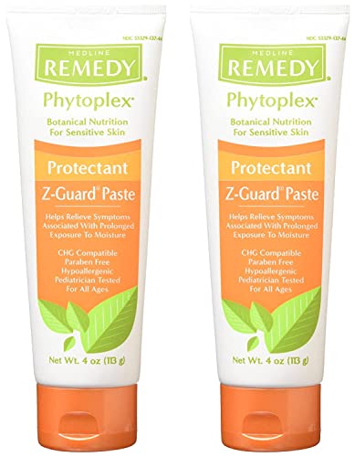 Image of Medline Remedy Phytoplex Z-Guard Skin Protectant Paste, 4 Ounce (Pack of 2)