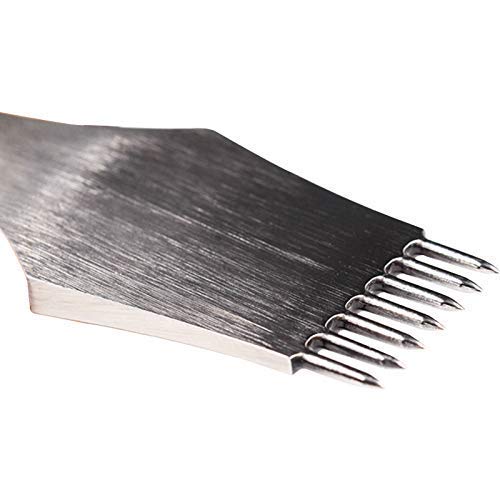 Miniatura 2 de Citian Punzones de cincel de costura profesional, agujeros redondos, punzones afilados, hechos a mano, herramientas de costura de cuero, 0.118in