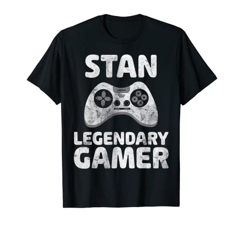 Maillot légendaire personnalisé Stan Name Video Gamer T-Shirt