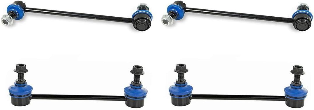 4x Front Rear Sway Bar Link Kit - Front Sway Bar End Links Automotive Replacement Sway Bar Link Kits Compatible with Hyundai Elantra 2007 Compatible with Hyundai Elantra 2008