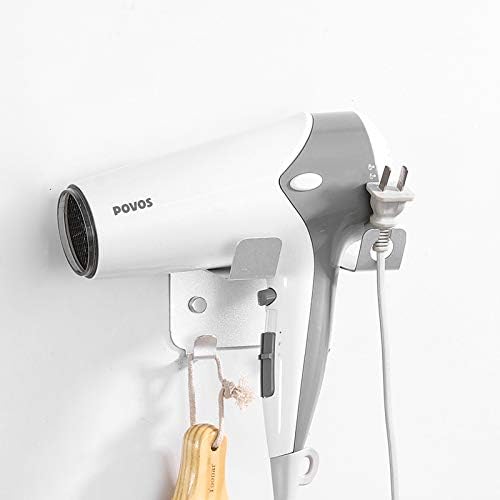 ASAKKURA Fön Halterung Wandmontage - Bohrfrei Für Bad & Schlafzimmer