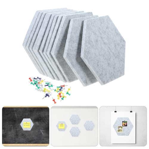 Affichage de bureau tapis insonorisation tableau mural feutre hexagonal - 8