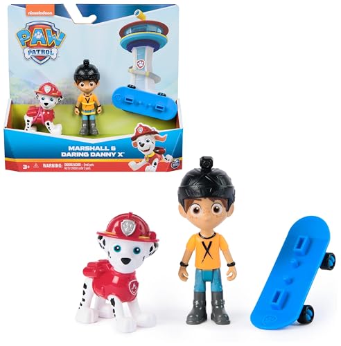 PAW PATROL Hero Pups – Actionfiguren-Set mit 1 Marshall Hundefigur, 1...
