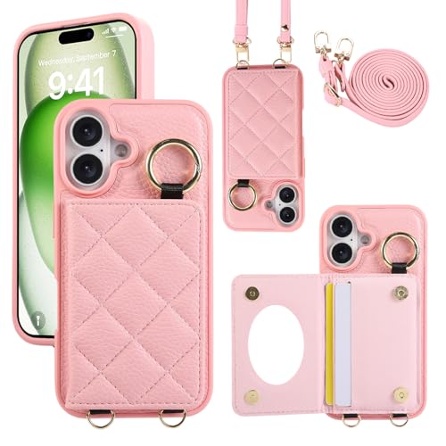 Succtopy �P�[�X ������ iphone 17 �P�[�X �蒠�^ �V�����_�[ �X�}�z�P�[�X iphone17 �蒠�^ ���t�� ������ ��|�� �΂ߊ|�� �X�g���b�v���E�� iphone17�P�[�X ���z�t�� �����O�t�� �A�C�t�H��17 �P�[�X �X�g���b�v 