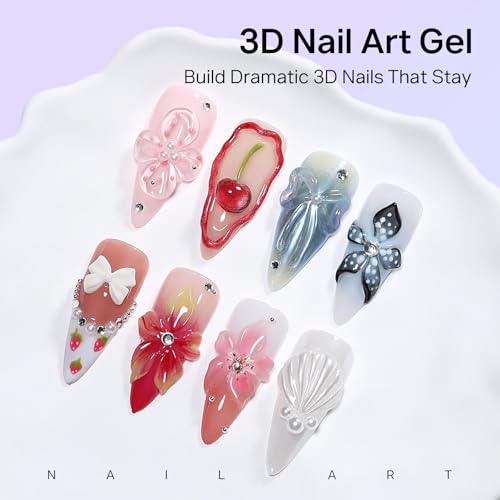 Gel Esculpidor 3D para Uñas MIZHSE 60g Transparente miniatura 3