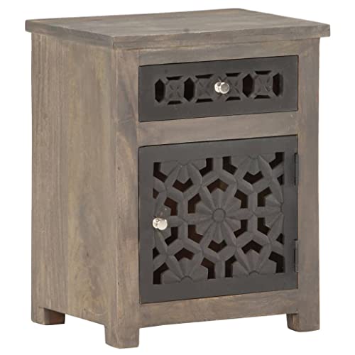 Table de chevet en manguier sculpté main meuble d'exception