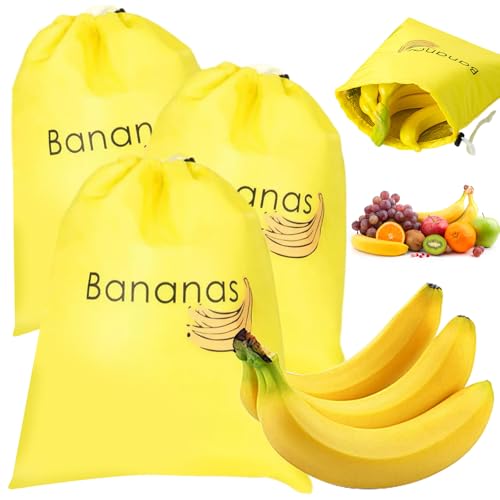 3Pcs Banana Bags To Keep Bananas Fresh, Lettuce Keeper Bags