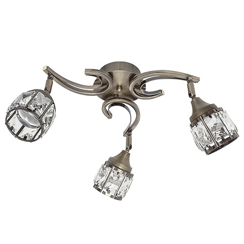 Plafonnier 3x5W FABRILAMP Catania Leather, l'élégance d'un luminaire haut de gamme