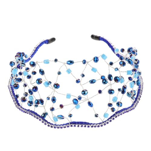 Bandeau en maille pour cheveux strass perles accessoire coiffure Miss Prom