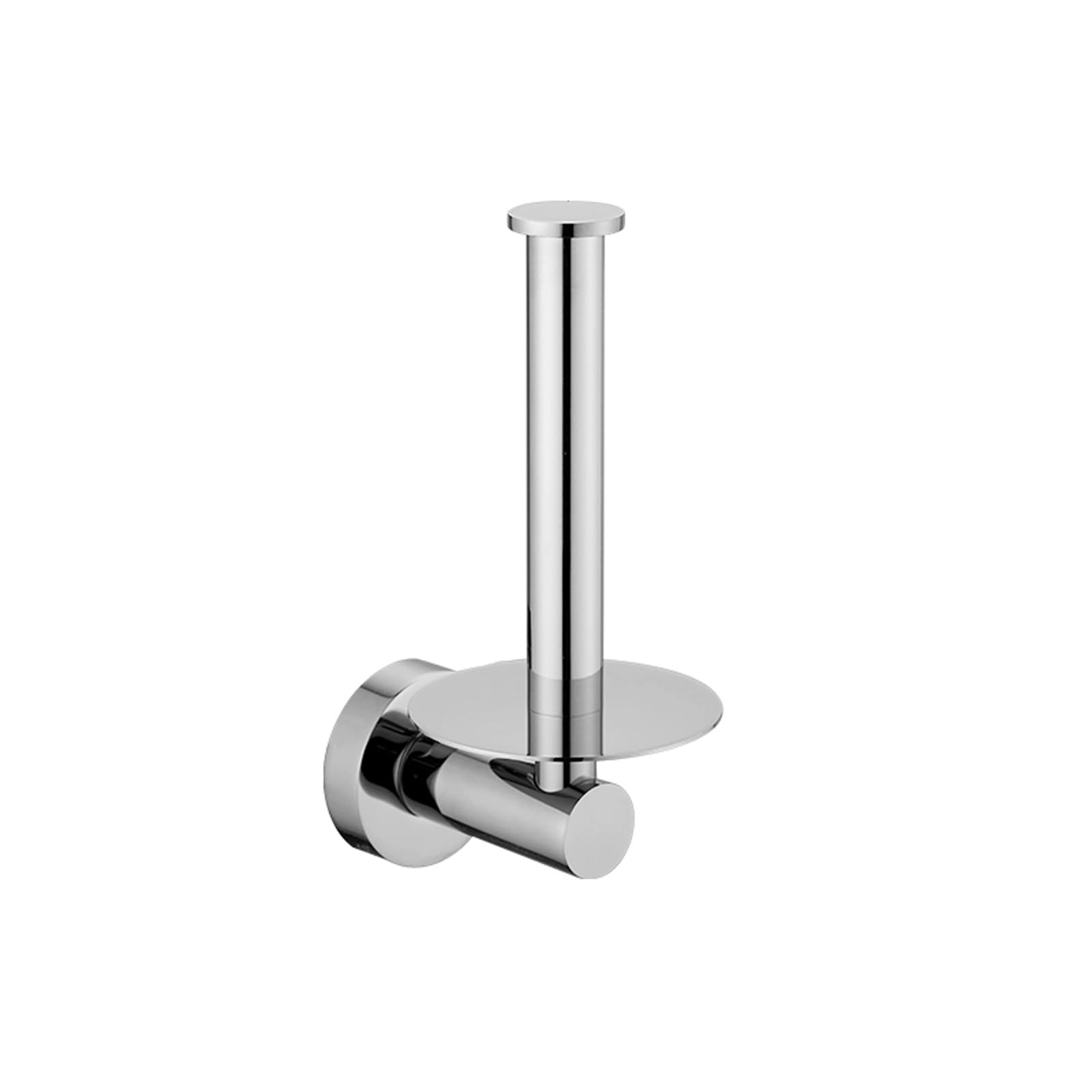 Portarotolo di carta igienica da parete per bagno, cucina, bagno (argento)