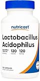 Nutricost Lactobacillus Acidophilus 10 Billion CFU, 120 Vegetarian Capsules