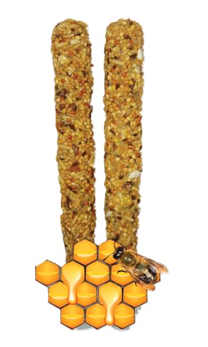 Fiory Sticks Budgie Treats Honey Flavour 60g High Protein Seed Treats for Budgerigars - Image 3