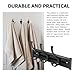 jojofuny Bathroom Towel Hook Black Space Aluminum Movable Storage Row Hanger 3pcs Set for Door and Wall Toilet Supplies Clothes Hanging Tool