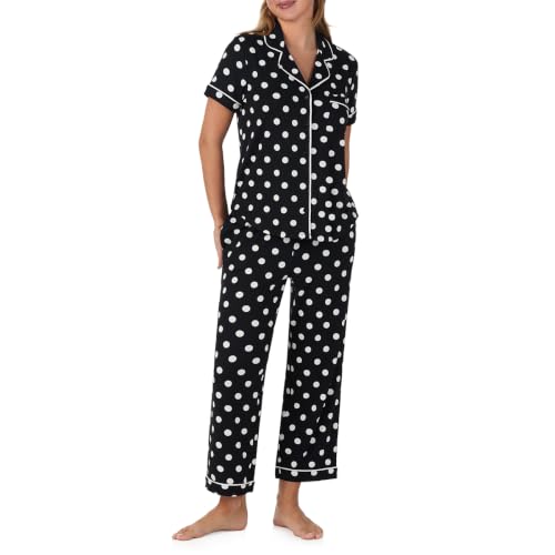 Image of kate spade new york Short Sleeve Cropped Pant PJ Set