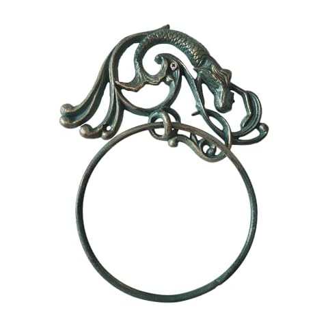 WINTENT Green Mermaid Towel Ring Cover