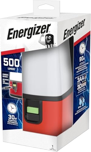 Energizer Linterna LED Camping, Farol Exterior, Resistencia al Agua, 650 Horas,