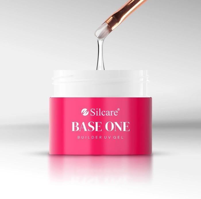 Silcare - 100G GRANDE FORMATO - Gel Uv monofasico CLEAR Trasparente per ricostruzione unghie, autolivellante facile da stendere, non brucia.