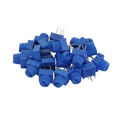 Image of ZYAMY 10pcs 3386P Trimmer Potentiometer with Knob 1K 5K 10K 100K High Precision Vertical Adjustable Trimpot Resistors