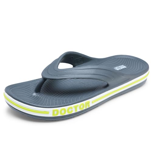 Image of DOCTOR EXTRA SOFT Men's Classic & Premium Casual Flip Flops with Soft Acupressure for Adult | Comfortable & LightWeight| Stylish & Anti-Skid |Waterproof Everyday Cushion Slippers for Gents /Boys D-553