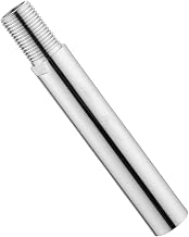 ESEKSAFAR Stainless Steel Extension Nipple (1/2"-inch BSP Thread) Heavy Duty SS Pipe Connector | Leak Proof Threaded Fitting | Chrome Finish | Plumbing Extension Connector (1, 6"-inch Length)