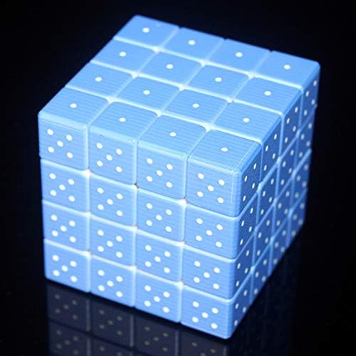 Miniatura 7 de Braille Magic Cube Puzzle Toy Set 2X2 3X3 4X4 para la persona de persianas o cubo de velocidad de debilidad de color parcialmente visto, fácil giro