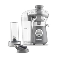 Cuisinart Kick Start Personal Juicer & Blender, Stainless Steel, 2-in-1 Design, 22.4x16.3x31.7cm, Dishwasher Safe Parts, BPA-Free Travel Cup