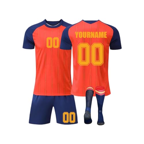 Copa Mundial 2026 Camiseta de Fútbol Personalizadas para Hombres y Niño, Copa Mundial Casa/Visitante Equipación Fútbol Nombre Número con Conjunto Top Pantalón Corto y Calcetines Regalo de Futbol