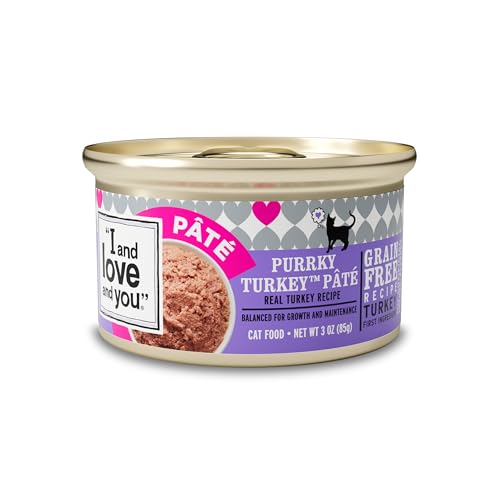 Image of I and love and you Wet Cat Food - Purrky Turkey Pate - Turkey Recipe, Grain Free, Filler Free, 3oz Pack of 24 Cans