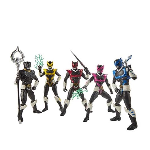 Power Rangers E8920 0 Lightning Collection 15 cm stor i Space Psycho Rangers 5-pack premium actionfigurer att samla in tillbehör